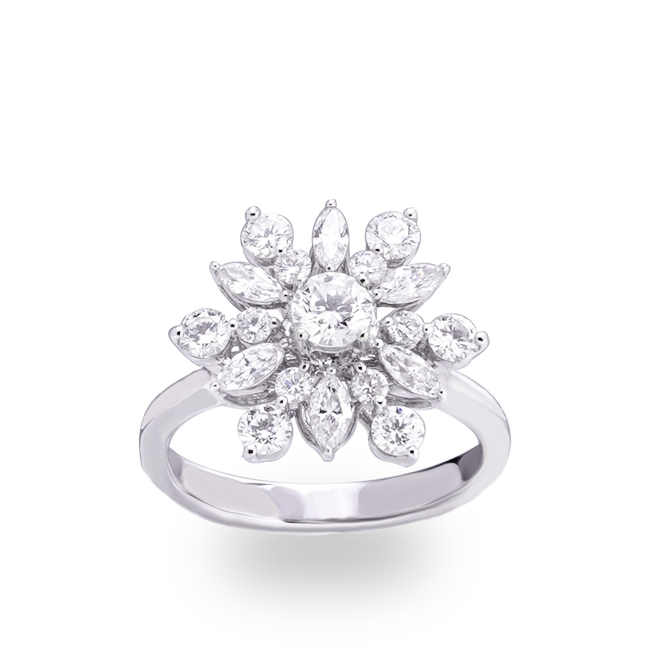 Snowflake Diamond Ring | Mirage Jewelry - Your Custom Jewelry